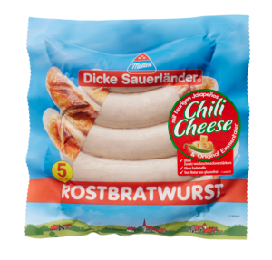 Bild "Dicke Sauerländer" Rostbratwurst Chili-Cheese